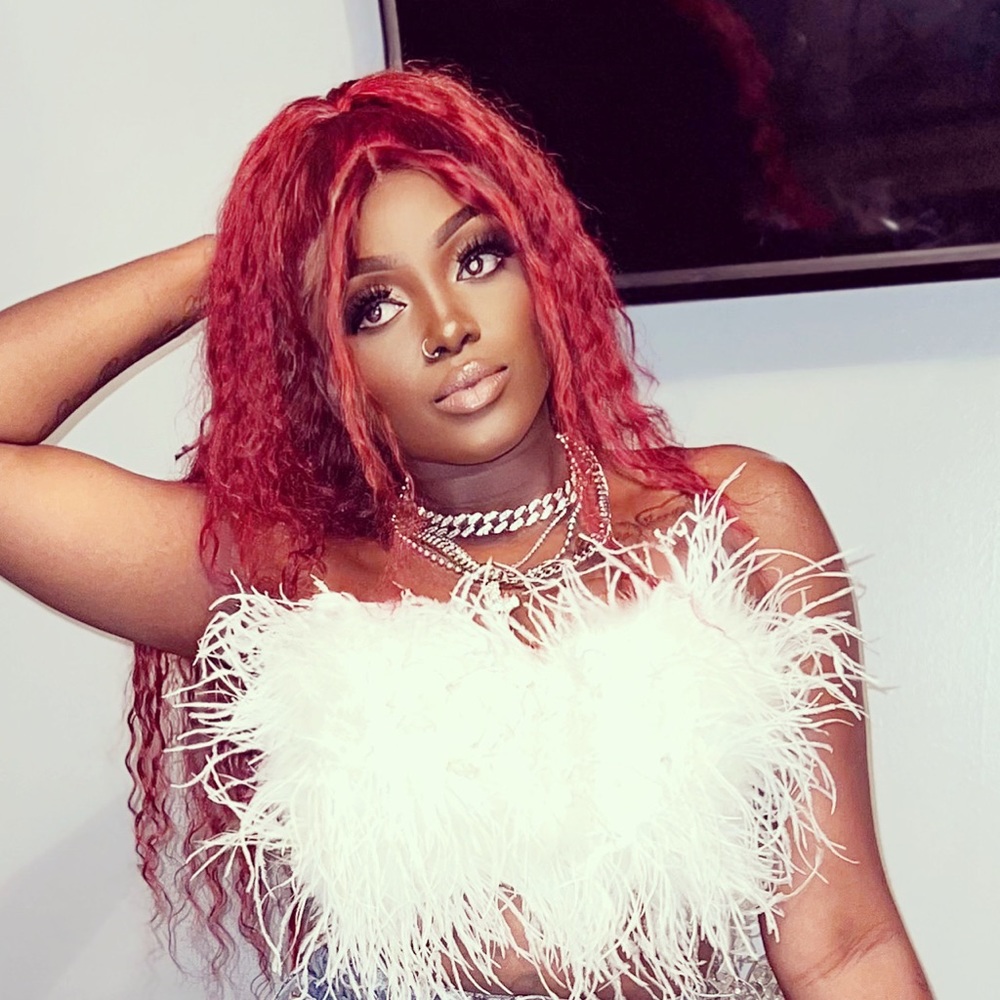 White feather crop top